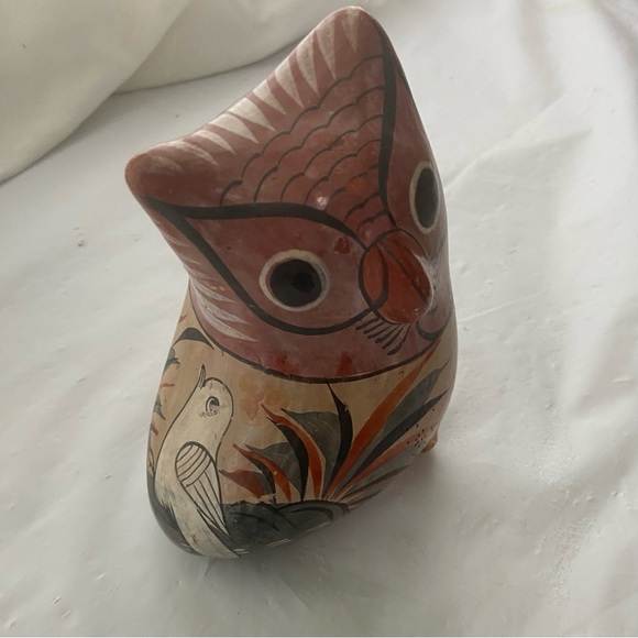 VNTG Handcrafted Tonala’ Owl Figurine - Picture 2 of 7